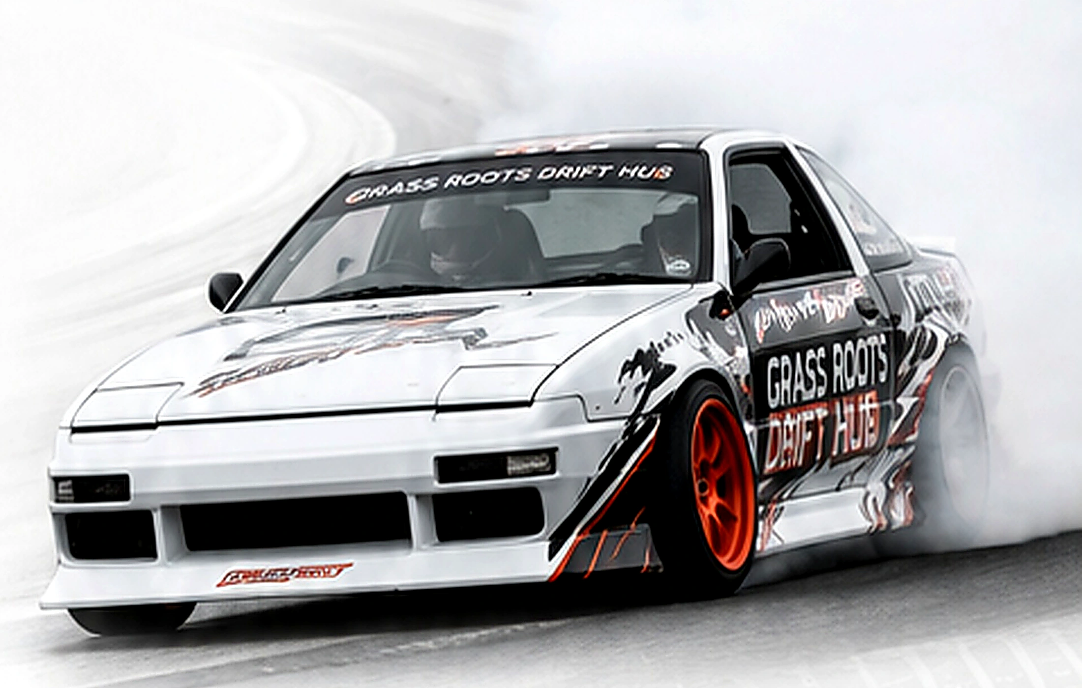 Drift car on track